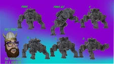 Doom Courser Alternate Mech Model For Battletech 6mm-10mm-15mm