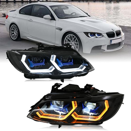 LED Headlights For BMW 3 Series E92 E93 Coupe 07-10 328i 335i M3 Head Lamps Pair - Bild 8 von 24