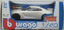 Bburago 2009 Nissan GT-R bianco madreperla 1:43 nuovo/confezione originale modellino auto sportiva Car '09
