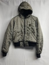 RefrigiWear Jacket Youth Large Gray Full Zip Insulated Hooded See Pics