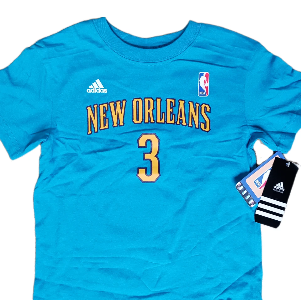 Camiseta Adidas New Orleans Hornets Niños Talla M 5/6 Chris Paul Azul NBA Camiseta Foto 3 de 4