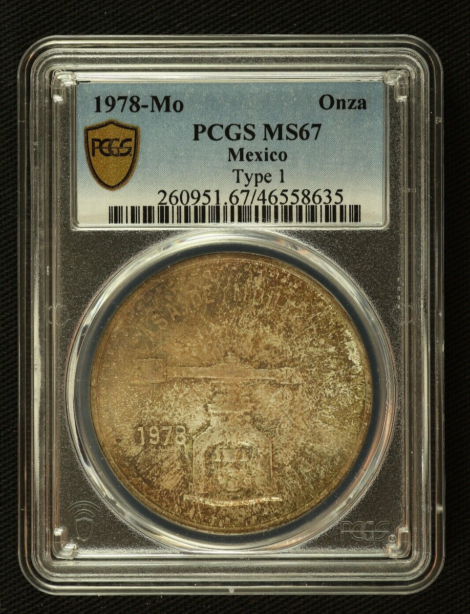 1978 Mo Mexico Onza Libertad Silver Type 1 PCGS MS67 | eBay