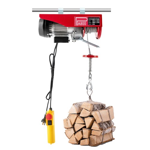 800kg /1763LBS Electric Hoist Winch 1450W Ceiling Wire Rope Lifting Machine - Picture 2 of 19