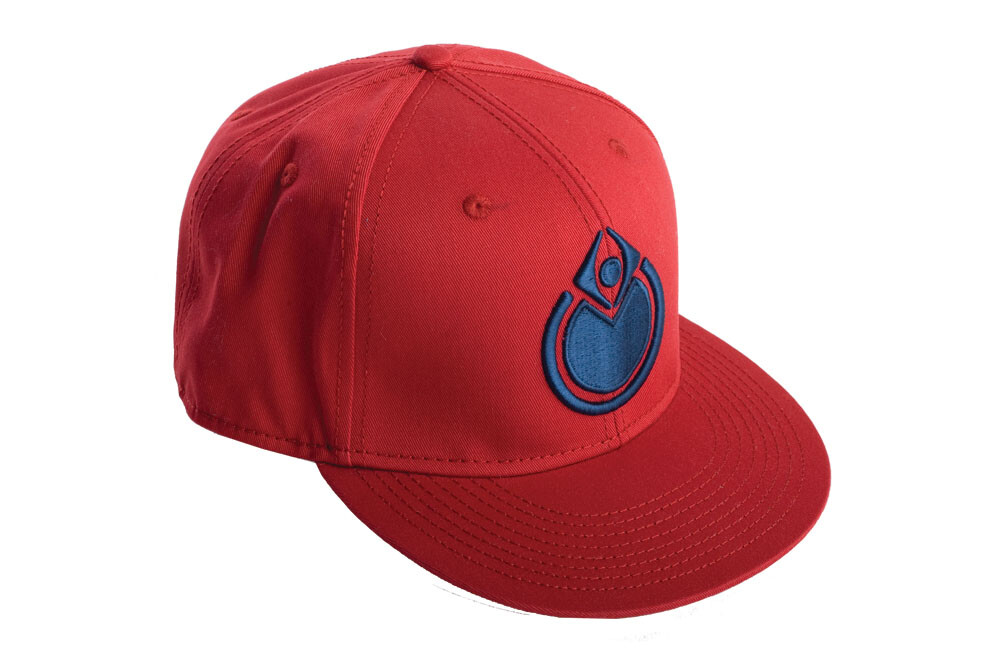 Приталенная шляпа команды Nomis красная бейсболка Размер 7 12 Темно-синий логотип 2190₽