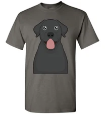 Black Labrador Retriever Cartoon T-Shirt Tee - Men Women Youth Tank Long Lab