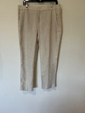 New Banana Republic Avery Women  s Natural 100 Linen Dress Trouser Pants Sz: 10