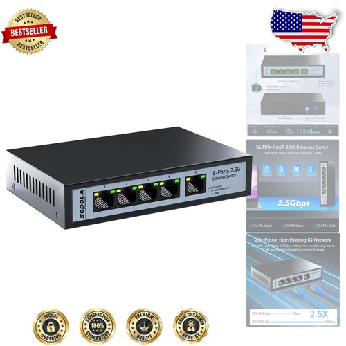 Lightweight 5-Port 2.5G Ethernet Switch: Seamless Connectivity for Home Networks