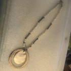 Robert Lee Morris Sterling Silver Mother Of Pearl  Gorgeous Necklace 18 inches