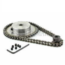 04C 25H 10T 40T Sprocket Set Kit Metal Pilot Motor Roller Chain Ratio 1:4 Keyway