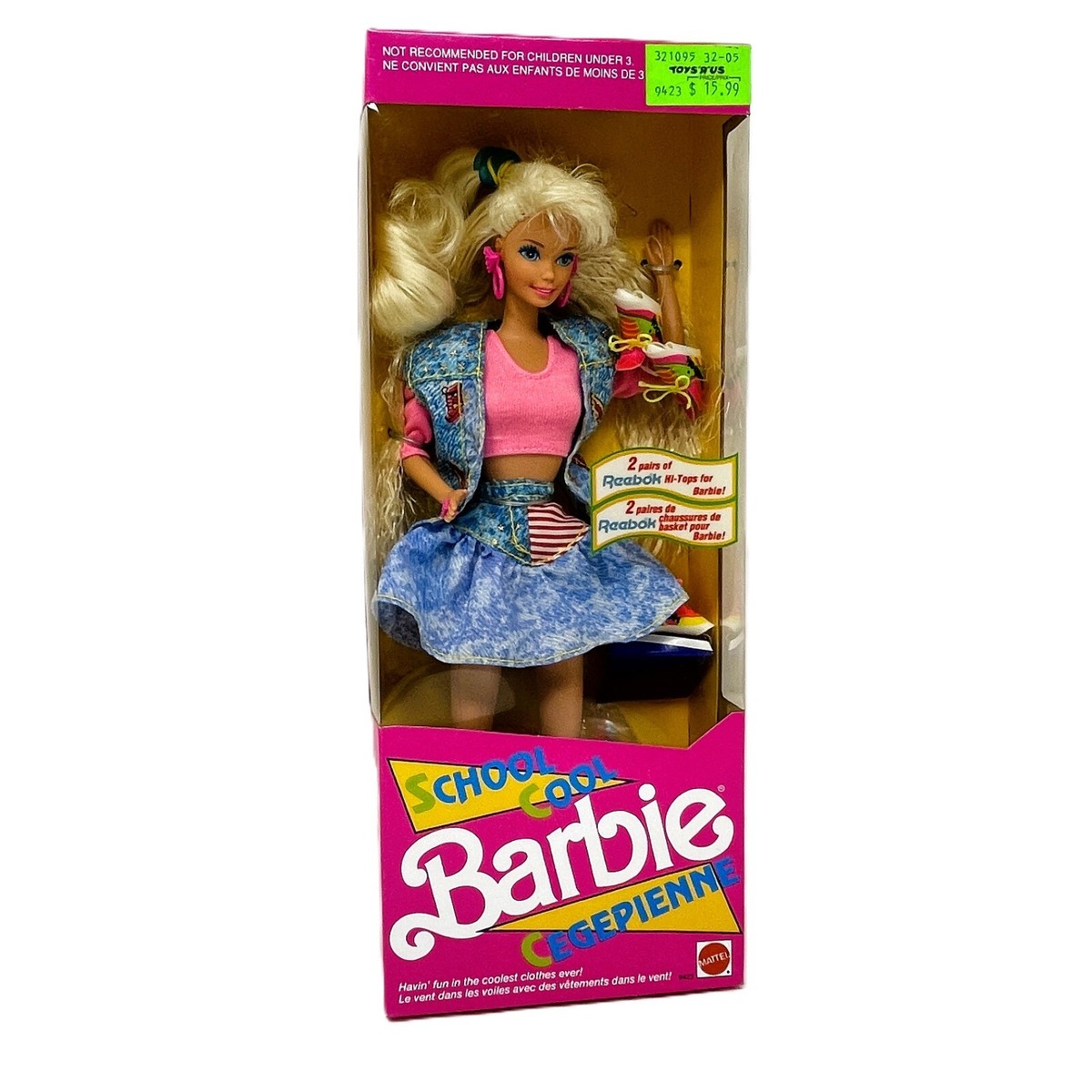 Fashion Barbie Toys Boutique De Barbie 90 1991 Vintage SCHOOL COOL