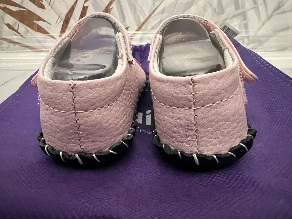 Туфли для девочек Pediped Abigail розовые размер США 0-6 месяцев - Изображение 2 из 4