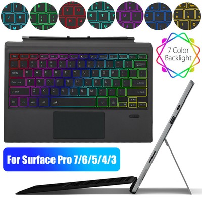 Wireless Blue-tooth Keyboard With Touchpad For Microsoft Surface Pro 3 4 5 6 7