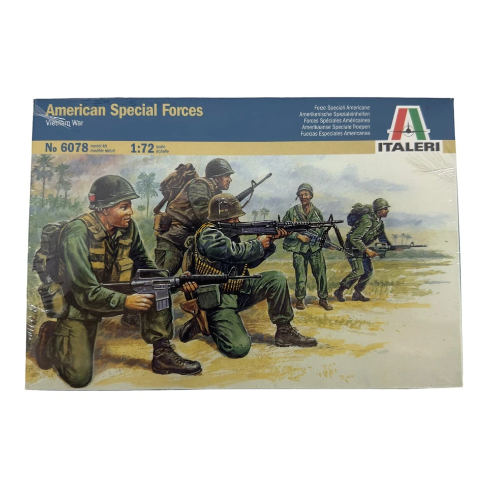 Lote de 2 figuras de las fuerzas especiales estadounidenses Italeri #6078 escala 1:72 - nuevas y selladas Foto 2 de 4