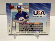 Denard Span 2004 USA Baseball National Team Alumni Signatures Black Ink /360
