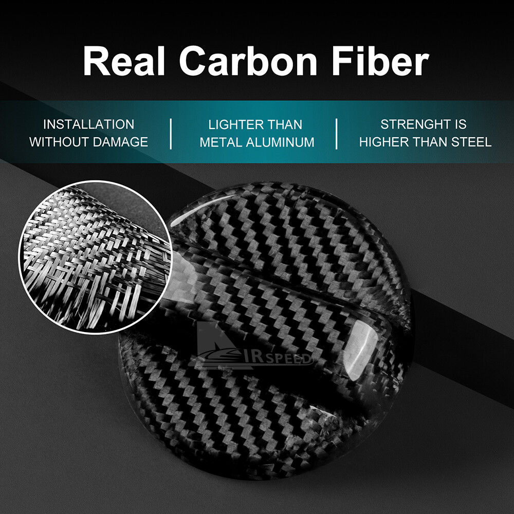 REAL Carbon Fiber Fuel Gas Tank Cap Cover For Mazda CX3 CX30 CX5 CX7