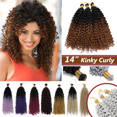 Top Kinky Curly Bohemian Braids Long 14 As Human Crochet Braid