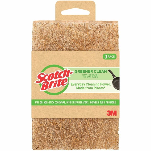 Scotch Brite Scouring Pad Natural 4 X 6 Inch Pk 3 Model 3 12 For Sale Online Ebay
