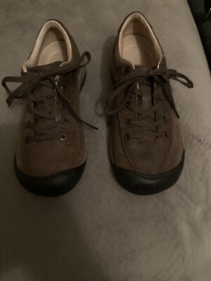 Keen Women's Toyah Leather Hiking Trail Shoes Size 7 Brown 53001-SLBK