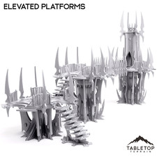 Elevated Platforms - Arlengrad, Misty Star City - Fantasy Grimdark Demon Terrain