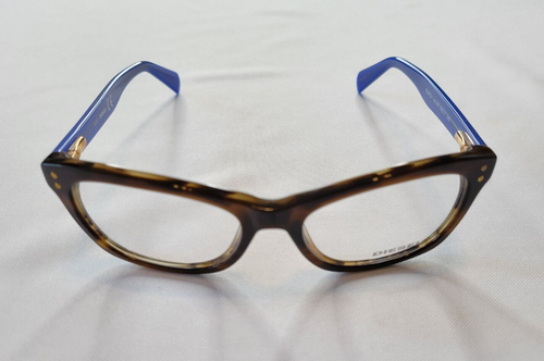 DIESEL DL5073-1 COL. 050 HAVANA BLUE OPTICAL FRAME EYESIZE 53-17-140 - Picture 4 of 10