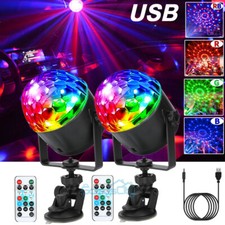 LED RGB Car Interior Atmosphere Light Music Sound Activated Car Party Disco Lamp