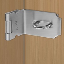 2PCS 90° Aletta Porta Serratura Chiusura Lucchetto Angolo Retto Sicurezza Ganci