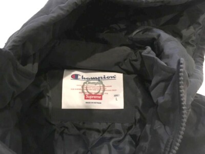 L)Supreme Champion Puffy Jacket Black 2015F/W | eBay