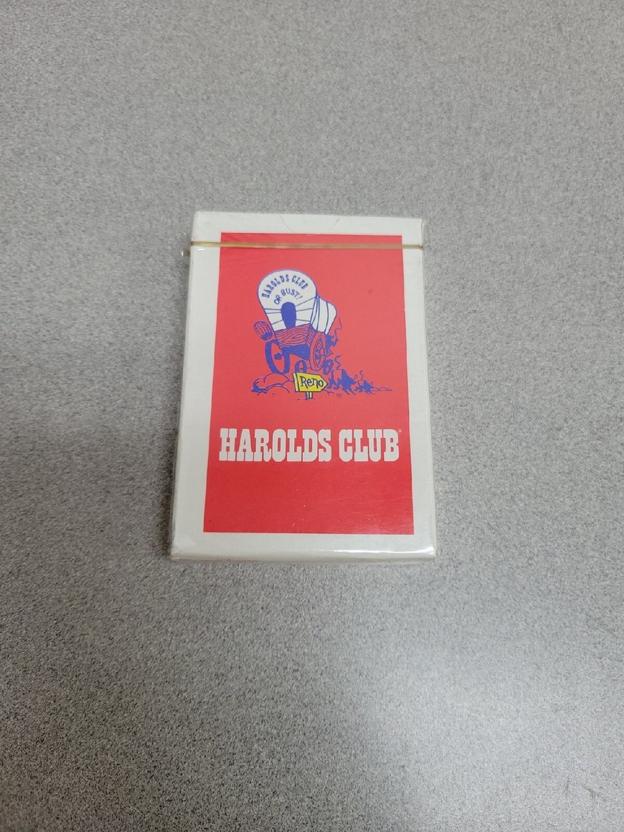 VINTAGE HAROLDS CLUB RENO NEVADA PLAYING CARDS-- DECK of CARDS W