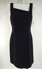 New Little Black Dress Size 8 Asymmetrical Neckline Lined Sleeveless YL Yair