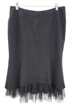 Fleurish Vintage Skirt Womens 11 Black Lacey Hem Steampunk Whimsigoth Grunge Y2K