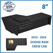 Dodge Ram Crew Cab 1500 2019-2024 8" Dual Solo Baric Sub Box Subwoofer Enclosure