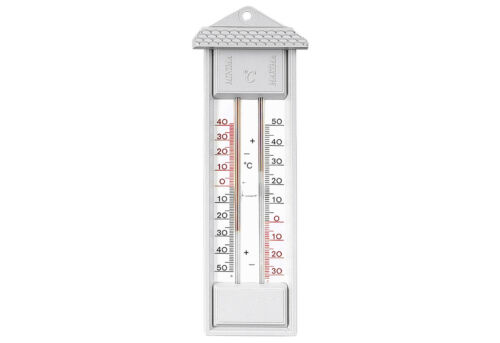 Thermomètre TFA-DOSTMANN max-min gris mesurer température degré NEUF - Photo 1/1