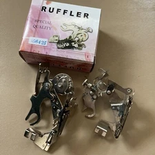 Sewing Machine Ruffler Gathering Presser Foot Low-Shank And Slant-Shank