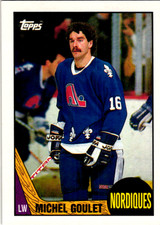 1987-88 Topps Hockey #77 Michel Goulet - Nordiques