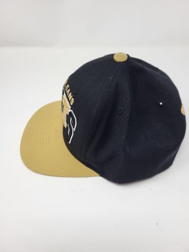 New Orleans Saints Football NFL Snapback Flat Brim Hat Cap Mitchell & Ness - Foto 3 di 10