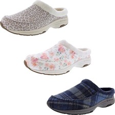 EASY SPIRIT WOMENS TRAVELFURR 2 MEDIUM SLIP ON MULE CLOGS