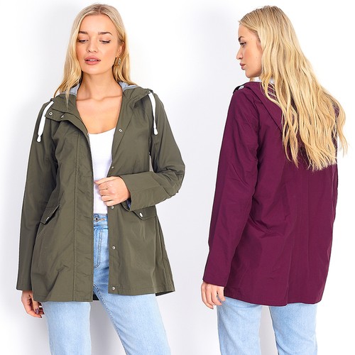 Ladies Hooded Rain Mac Coat | Womans 
