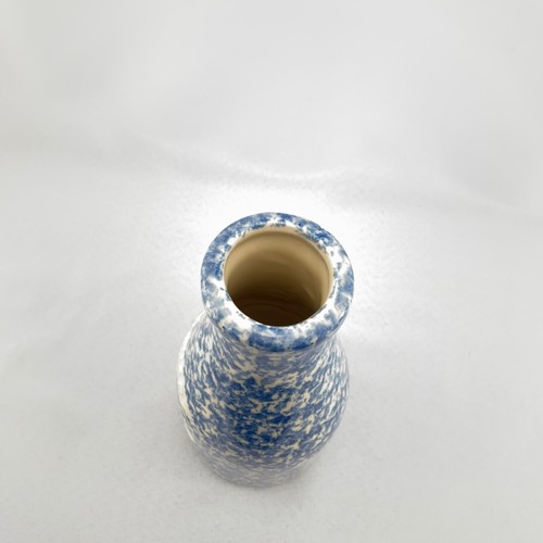 VTG Country Home Collection Blue Pottery Stoneware Spongeware Milk Bottle Jug - Picture 6 of 7