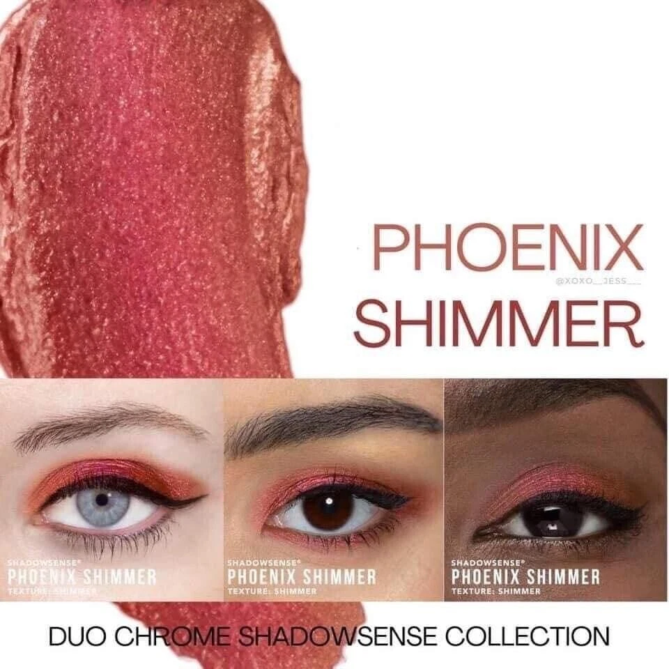 Phoenix Shimmer ShadowSense, a pink red to copper bronze duchrome eyeshadow. New - Image 3 of 4
