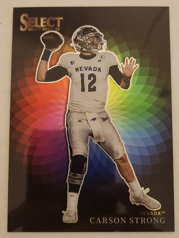 Carson Strong 2022 Select Draft Picks Color Wheel Prizm Case Hit