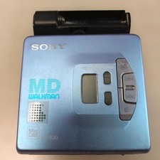 SONY MZ-E30 MiniDisc Player External battery case Tested Working Duty Free