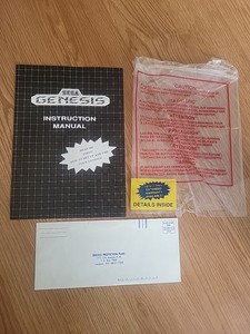 Sega Genesis Manual Console System Manual