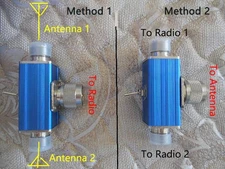 Manual Antenna Switch w/ Low Insertion Loss for Car Radio Walkie Talkie HF Radio