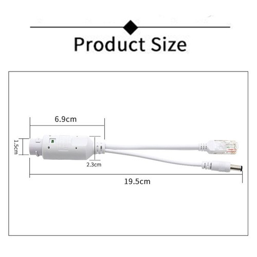 Secure and Efficient 48V to 12V IP Camera Adapter Wide Input Voltage Support - Zdjęcie 5 z 12