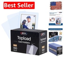 Archival Quality 3x4 Toploader for Trading Cards - 100 Pack with Blue Tint