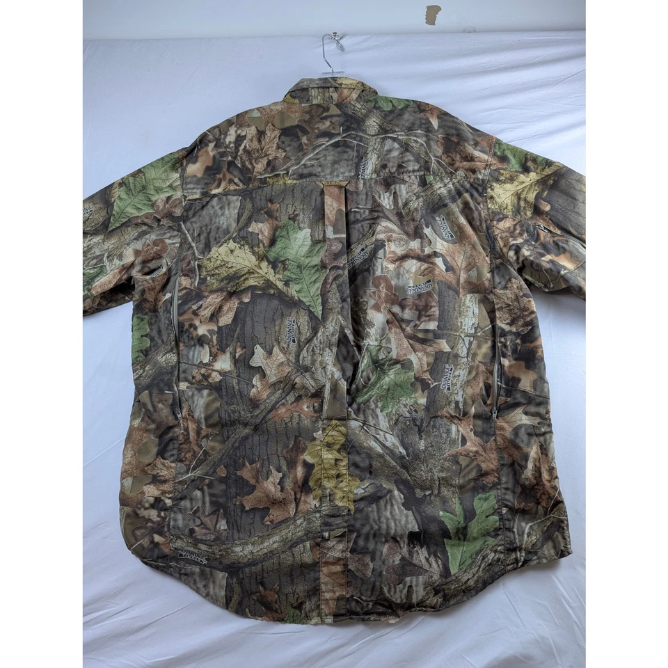 Wrangler Rugged Wear Mens 2X Advantage Timber Camo Long Sleeve Button Down Shirt - Image 3 of 4