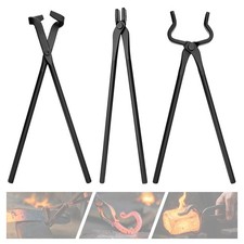 Blacksmith Tongs Set , V-Bit Blade Tongs, Fla...