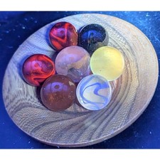7 Mixed Shooter  Size Glass Marbles   0.85  1 Inch   UV  Regular Light Bundle