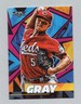 2021 Topps Fire Sonny Gray magenta Foil Card # 42 SN 01/25