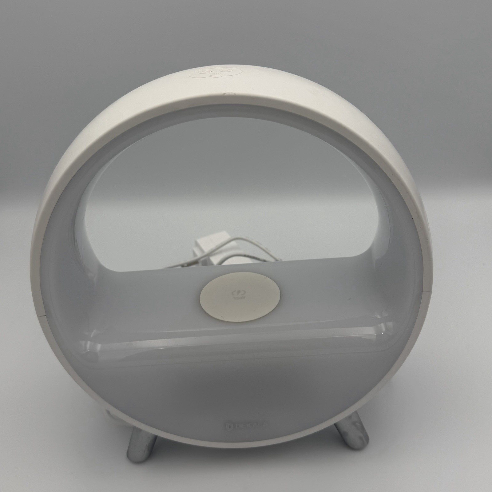 EUC Dekala Arches Gradual Sunrise Alarm Clock with Wireless Charging, White